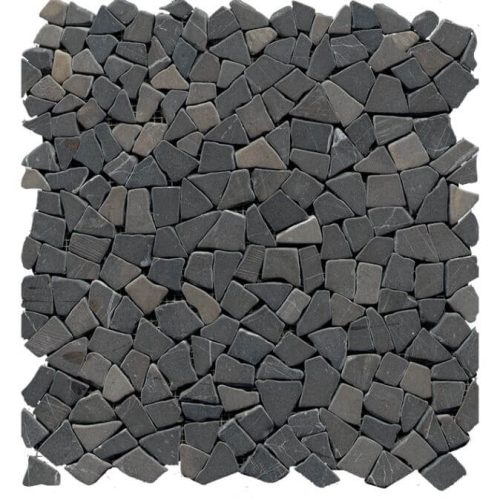 PRODUCTm Grey Mini Mosaic Tile COMPRESS paradise-mini-broken-edge-negro-mosaic