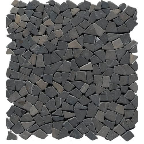 PRODUCTm Grey Mini Mosaic Tile COMPRESS paradise-mini-broken-edge-negro-mosaic