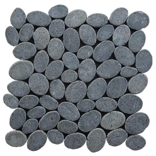 PRODUCTs Black Sliced Pebble Tile COMPRESS